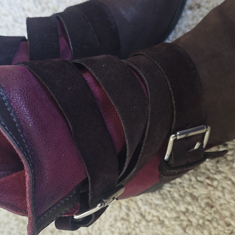 Miz Mooz Savvy Moto Ankle Boots 37 - Picture 5 of 8